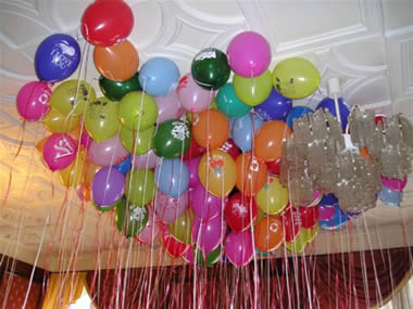 uçan balon dekoru